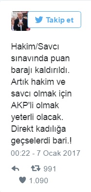 Hakim/Savcı Aday Sınavında Baraj Kalktı