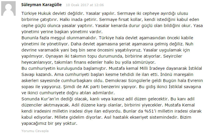 Kayınpederi Fehmi Koru'nun Yazısına Yorum Yaparsa