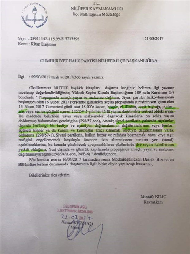 Nutuk'a 'Siyasi Propaganda' Yasağı!