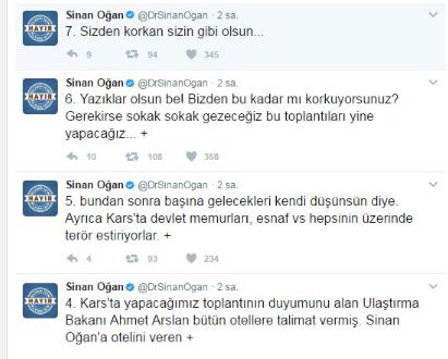 Sinan Oğan: Talimatı Bakan Verdi