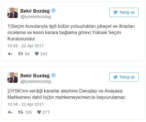 Bekir Bozdağ: CHP Halka Güvenmiyor