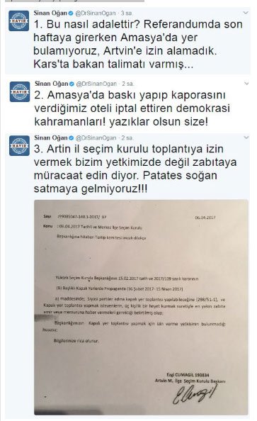 Sinan Oğan: Talimatı Bakan Verdi