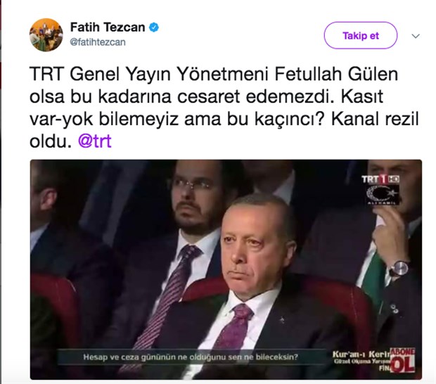 TRT'nin Altyazısı Yine Olay Oldu