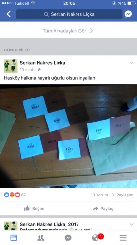 AK Parti'li Seçmen 40 Adet "Evet" Oyu Kullandığını Duyurdu