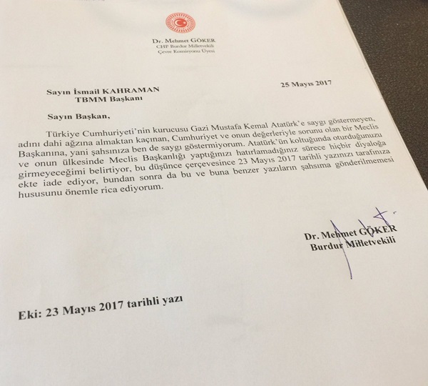 CHP'den Meclis Başkanı Kahraman'a Çok Sert Yanıt