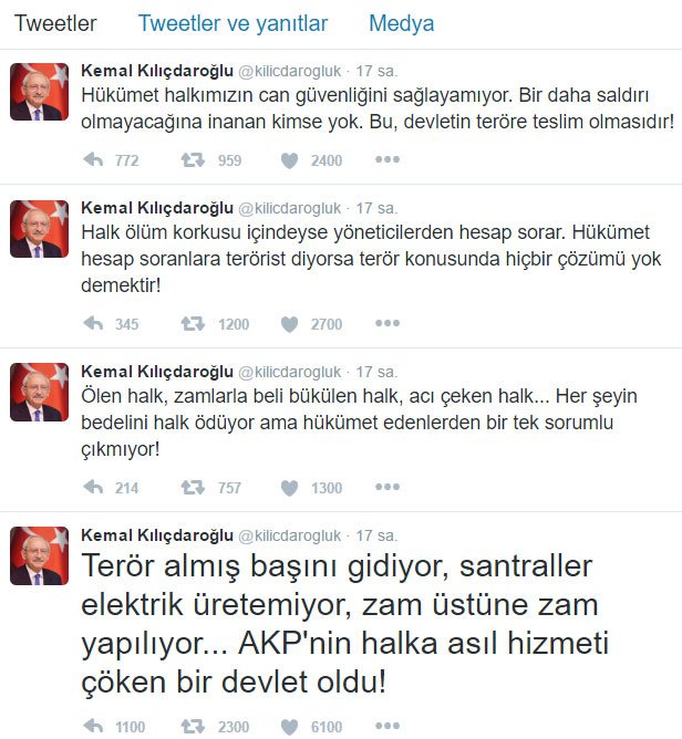 CHP Lideri: Bu, Devletin Teröre Teslim Olmasıdır