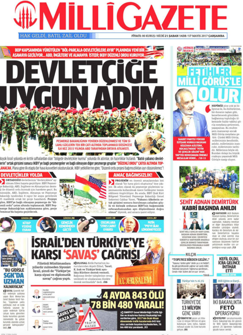 Milli Gazete'den AK Parti'ye Şiirli Gönderme