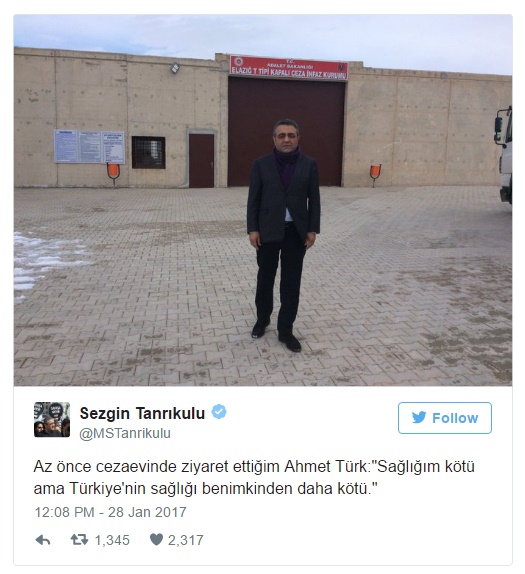 Ahmet Türk: Türkiye'nin Sağlığı Benimkinden Daha Kötü