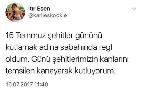15 Temmuz'a Hakaret Eden Esen Hesabını Kapattı