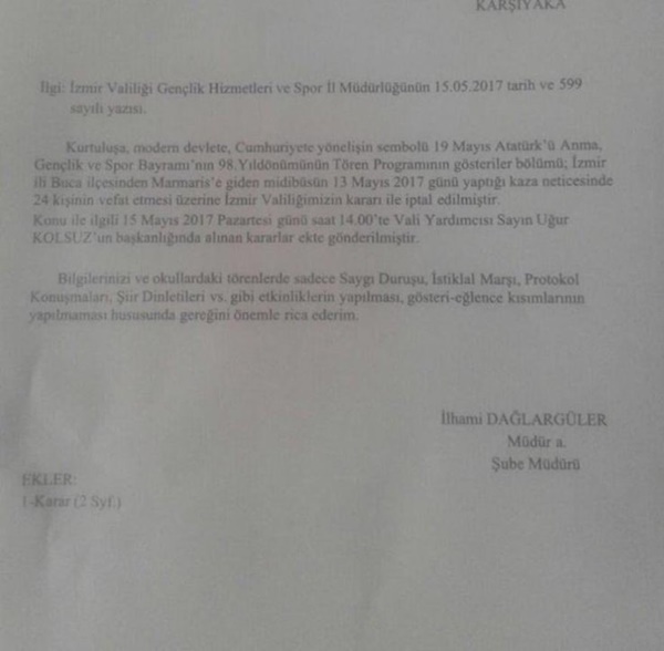 İzmir Valiliği 19 Mayıs'ı Yasakladı, Belediye 'Kutlanacak' Dedi