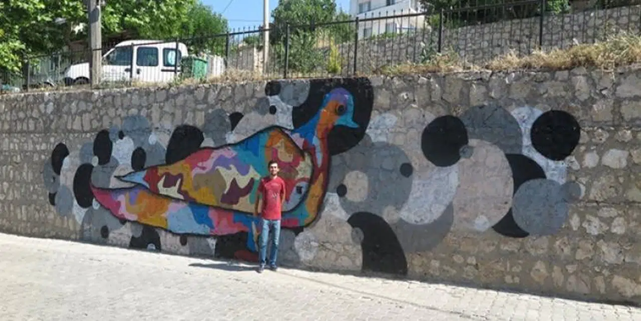 SOKAK SANATI-GRAFFITI  BORNOVA DUVARLARINDA