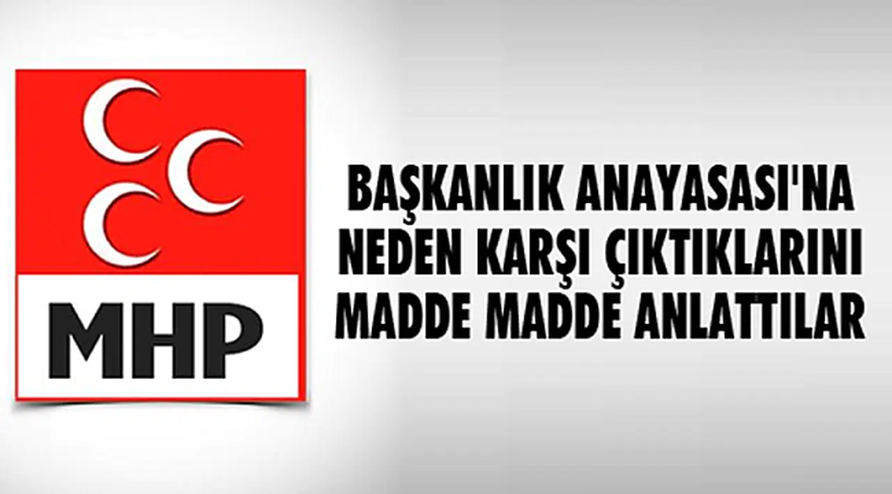 MHP'lilerden 'Hayır' Bildirisi