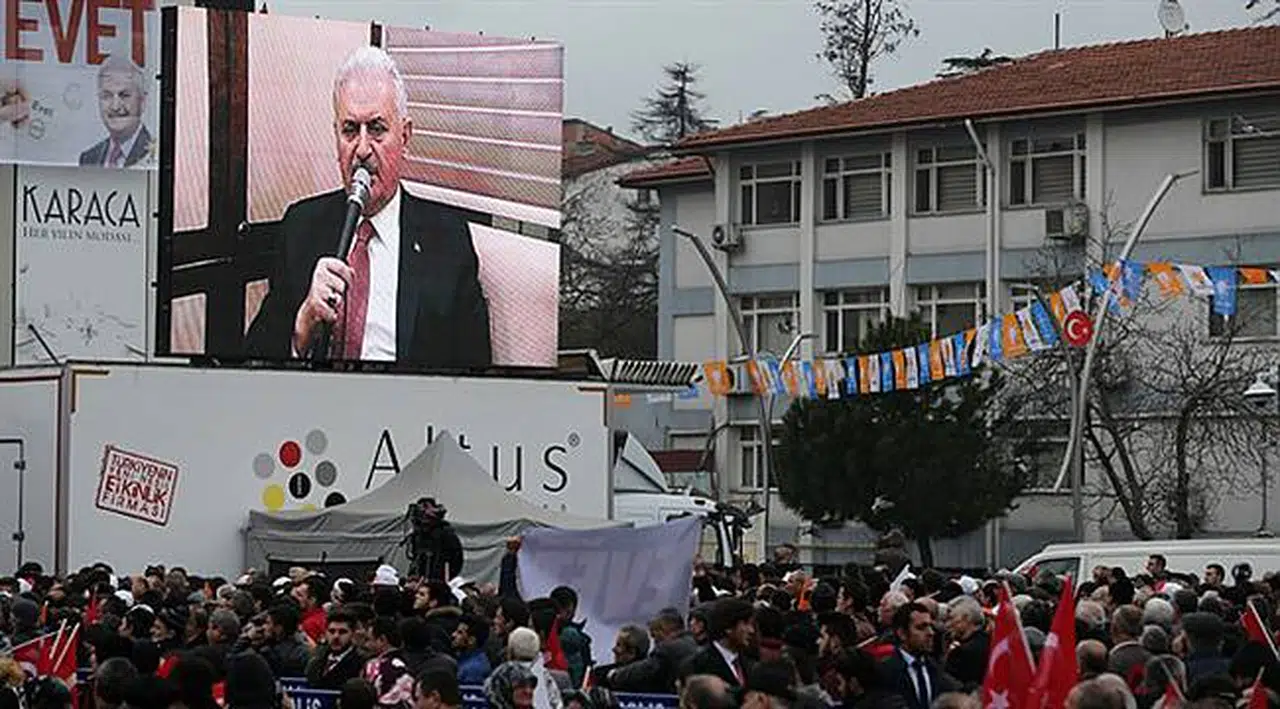 Başbakan Yıldırım Bartın Mitingine Telekonferansla Katıldı