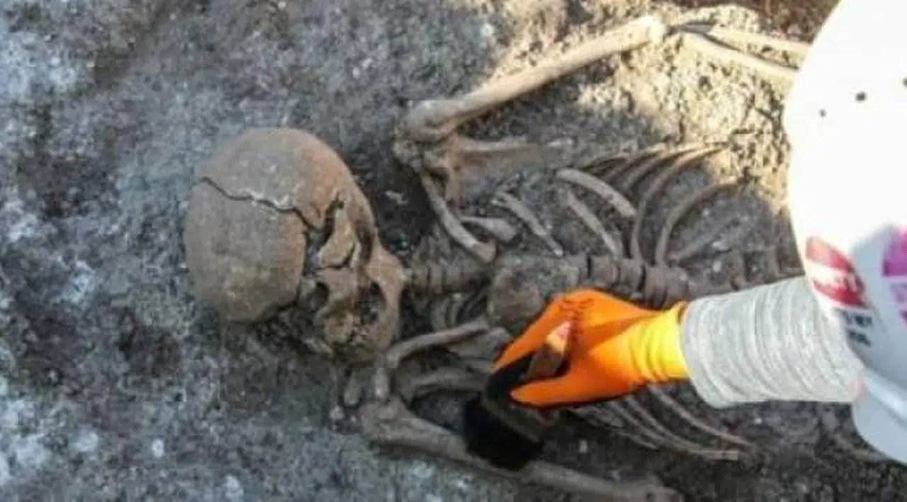Doğalgaz boru hattında Roma mezarları bulundu