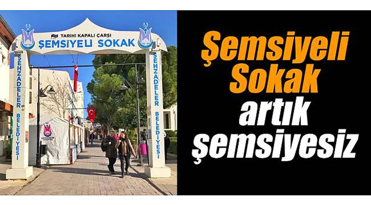 Şemsiyeli Sokak artık şemsiyesiz...