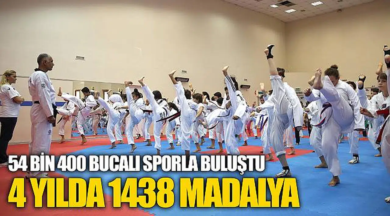 54 bin 400 Bucalı Sporla Buluştu 4 yılda 1438 madalya 