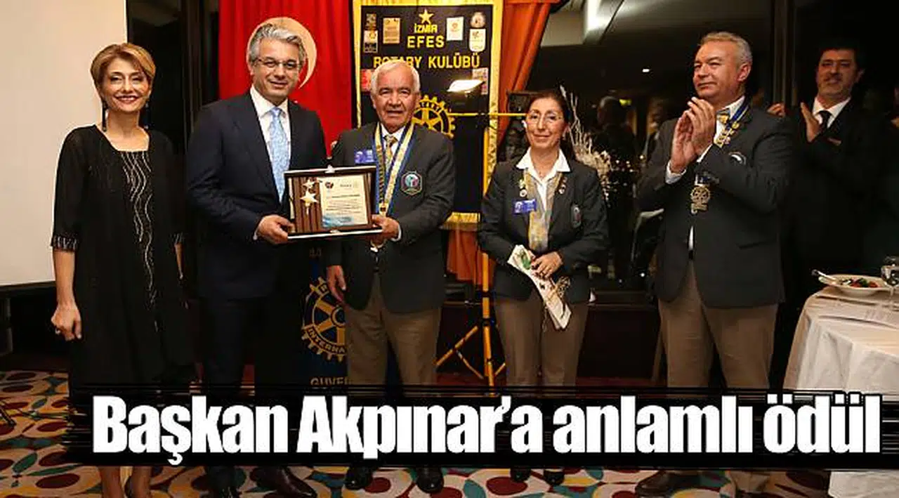 Başkan Akpınar’a anlamlı ödül