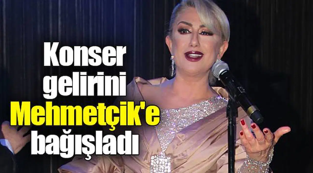 Konser gelirini Mehmetçik'e bağışladı