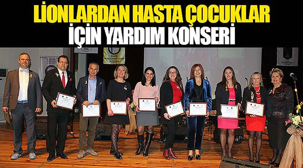 Lionlardan hasta çocuklar için  yardım konseri