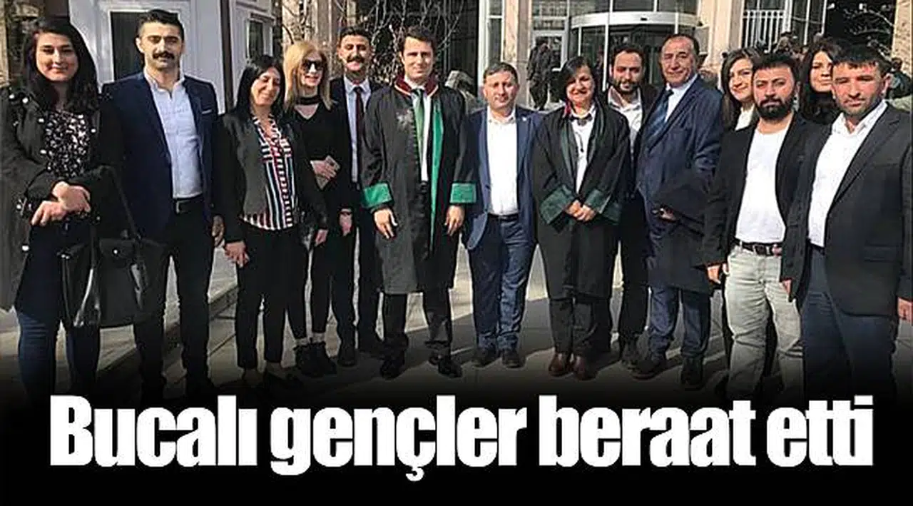 Bucalı gençler beraat etti