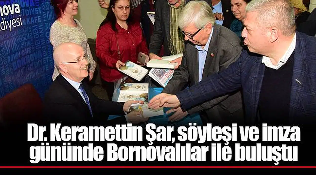 Dr. Keramettin Şar, söyleşi ve imza gününde Bornovalılar ile buluştu