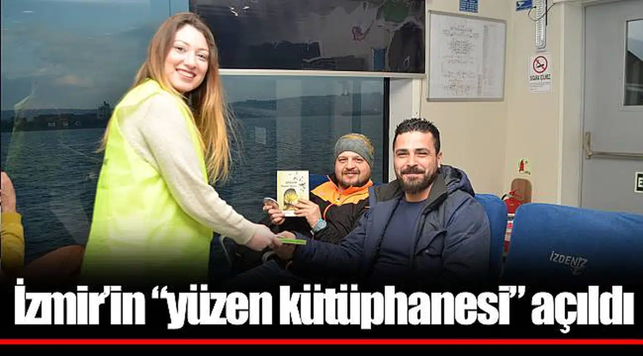 İzmir’in “yüzen kütüphanesi” açıldı