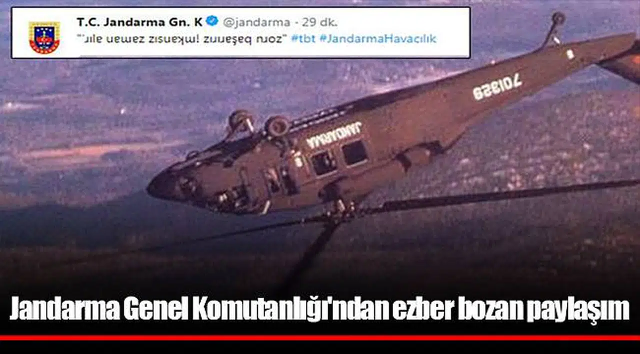 Jandarma Genel Komutanlığı'ndan ezber bozan paylaşım