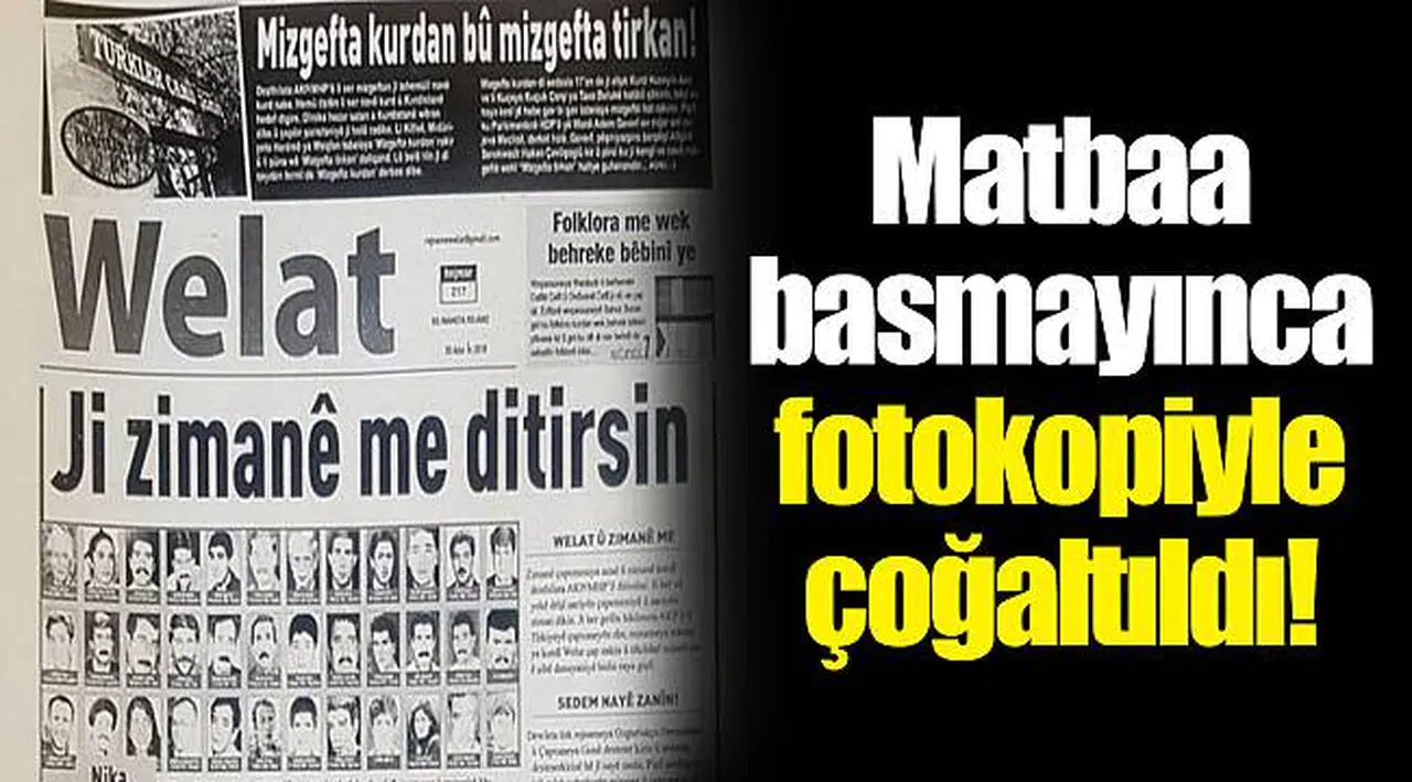 Matbaa basmayınca fotokopiyle çoğaltıldı!
