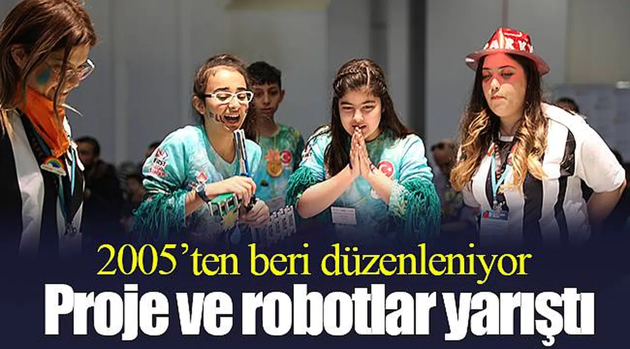 Proje ve robotlar yarıştı