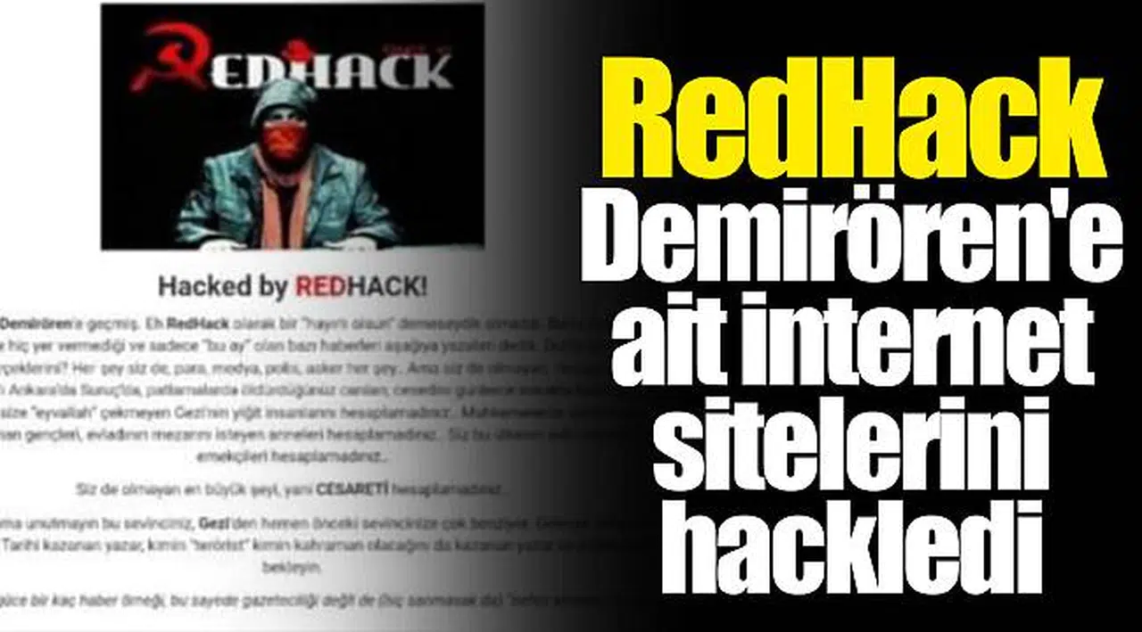 RedHack Demirören'e ait internet sitelerini hackledi