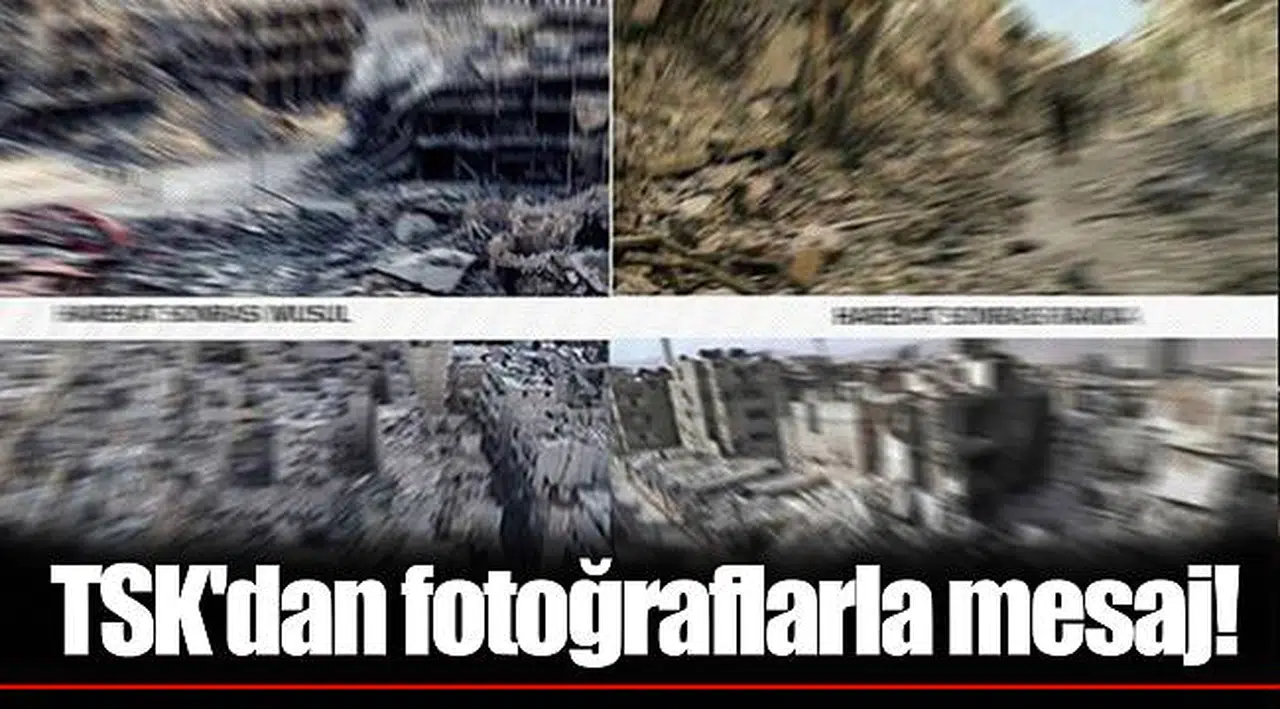 TSK'dan fotoğraflarla mesaj!
