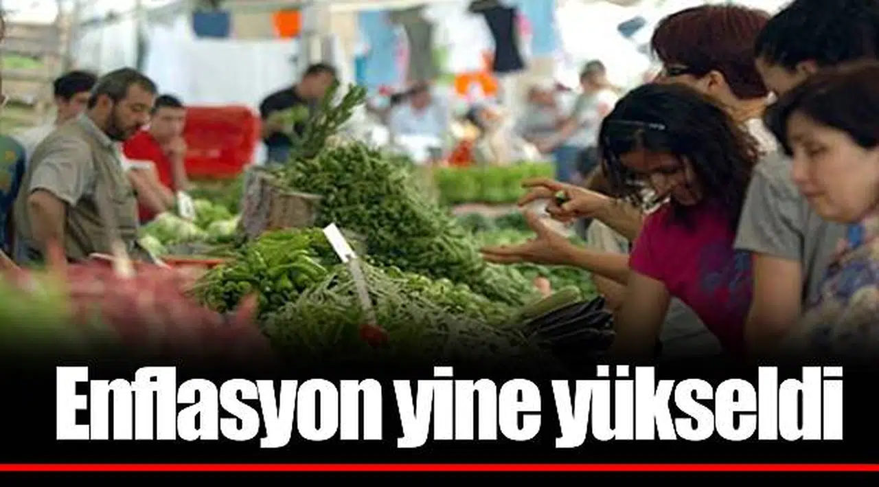 Enflasyon yine yükseldi