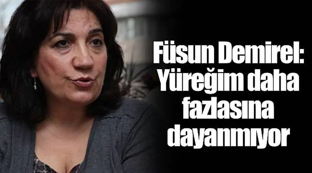 Füsun Demirel: Yüreğim daha fazlasına dayanmıyor