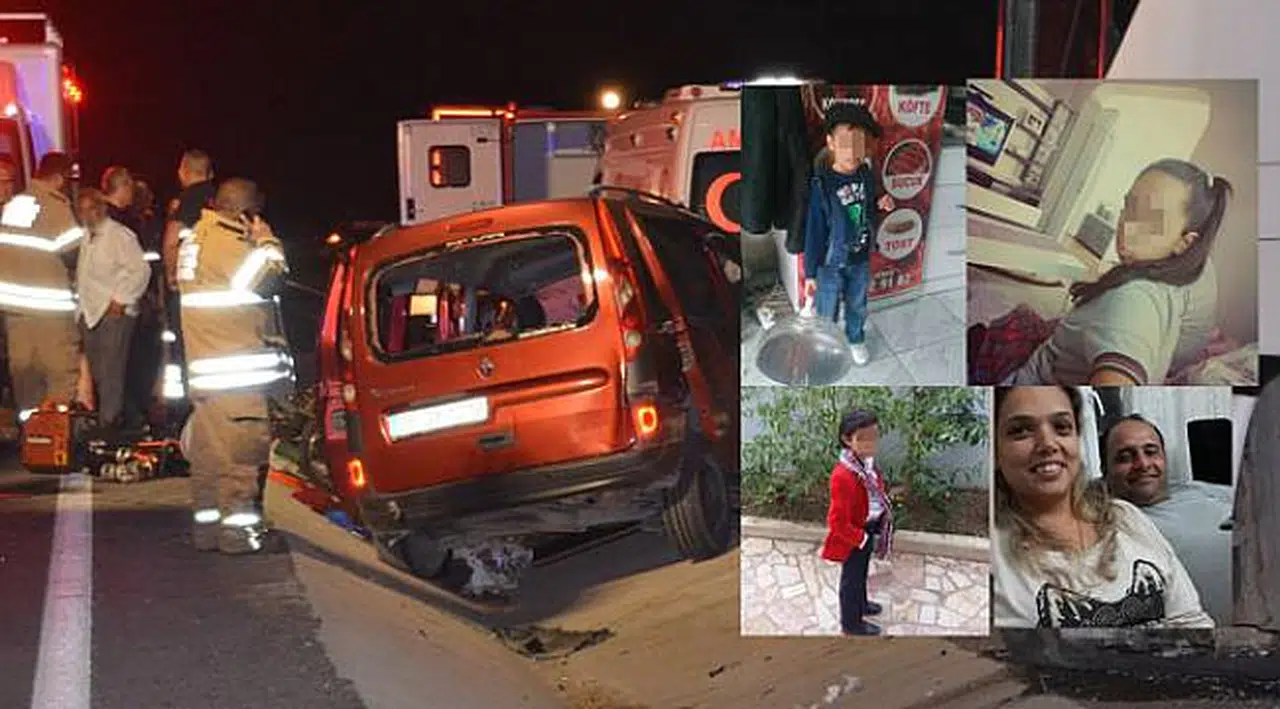 Kamyonet, tur otobüsüne çarptı: 3'ü çocuk 5 ölü!