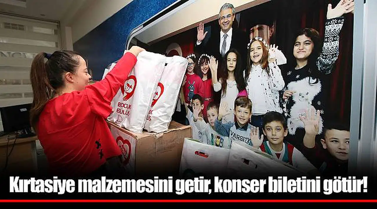 Kırtasiye malzemesini getir, konser biletini götür!