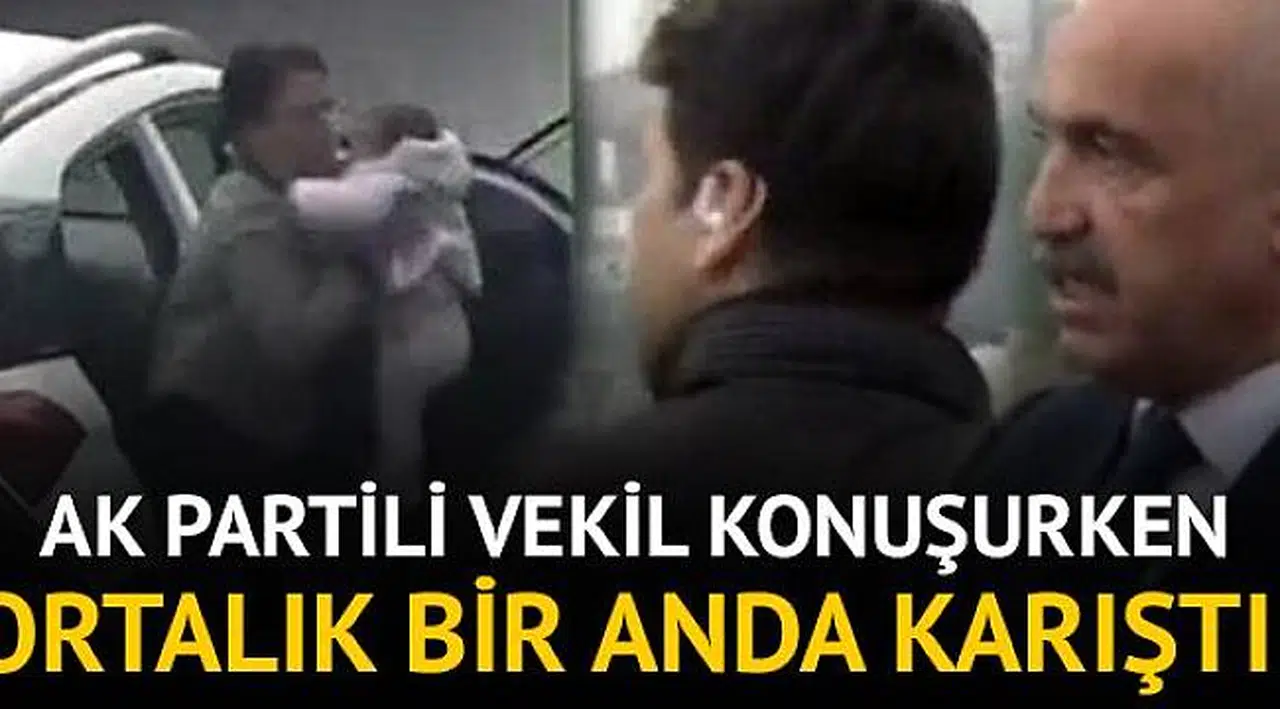 AK Partili vekilin trafik kazalarını konuştuğu esnada canlı yayında kaza meydana geldi