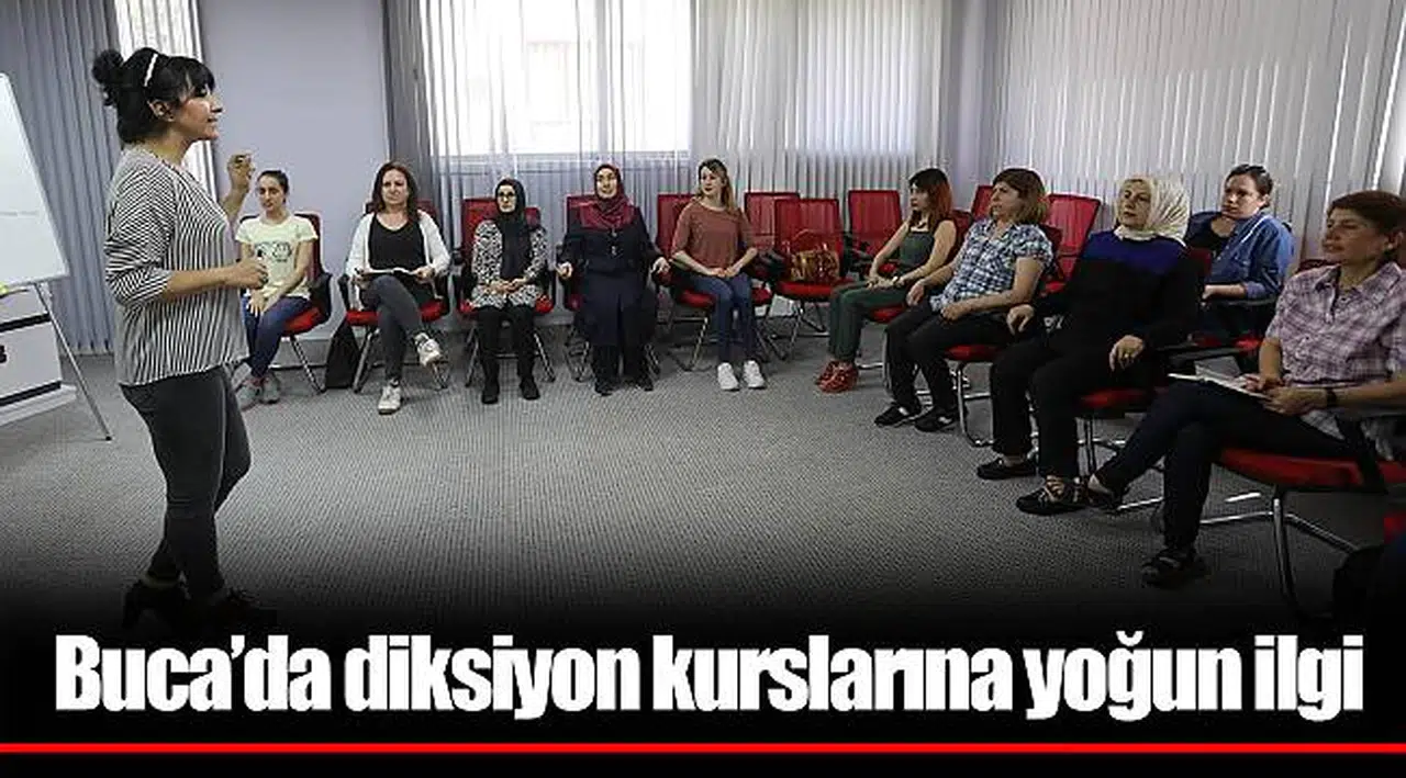 Buca’da diksiyon kurslarına yoğun ilgi