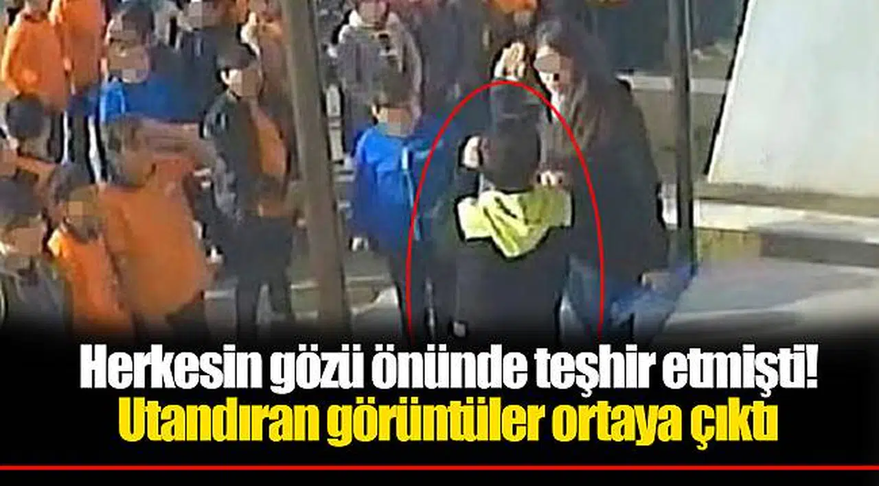 Herkesin gözü önünde teşhir etmişti! Utandıran görüntüler ortaya çıktı