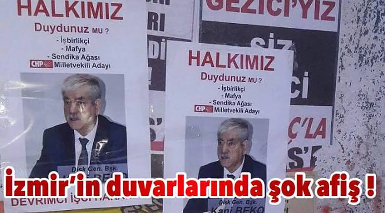 İzmir’in duvarlarında şok afiş !