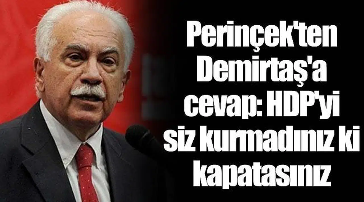 Perinçek'ten Demirtaş'a cevap: HDP'yi siz kurmadınız ki kapatasınız