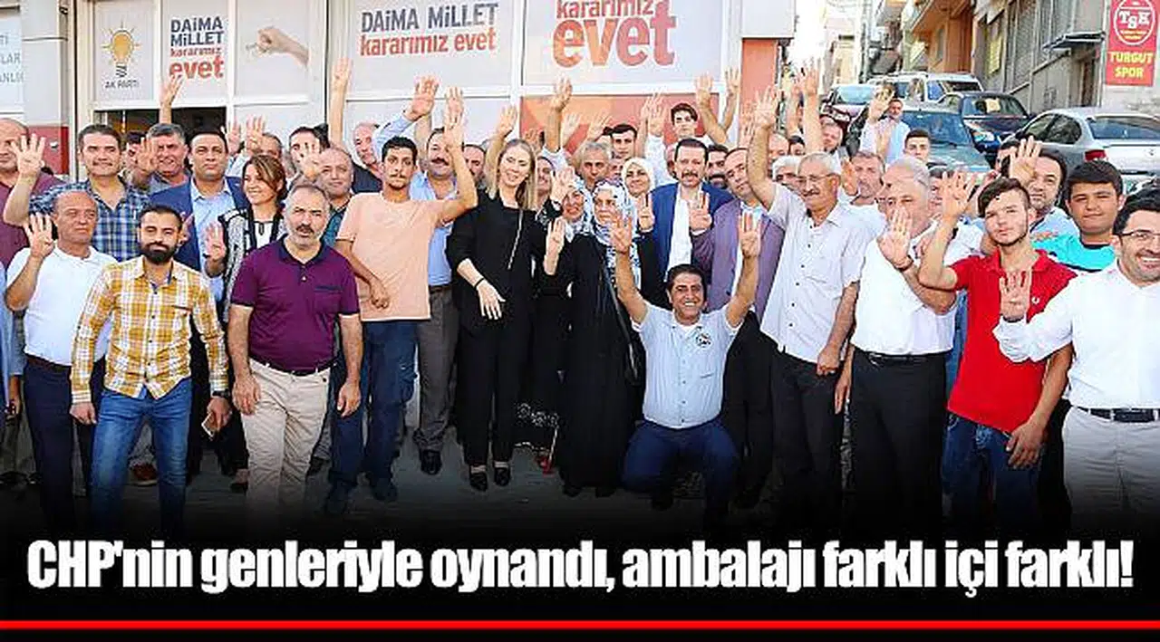 CHP'nin genleriyle oynandı, ambalajı farklı içi farklı! 