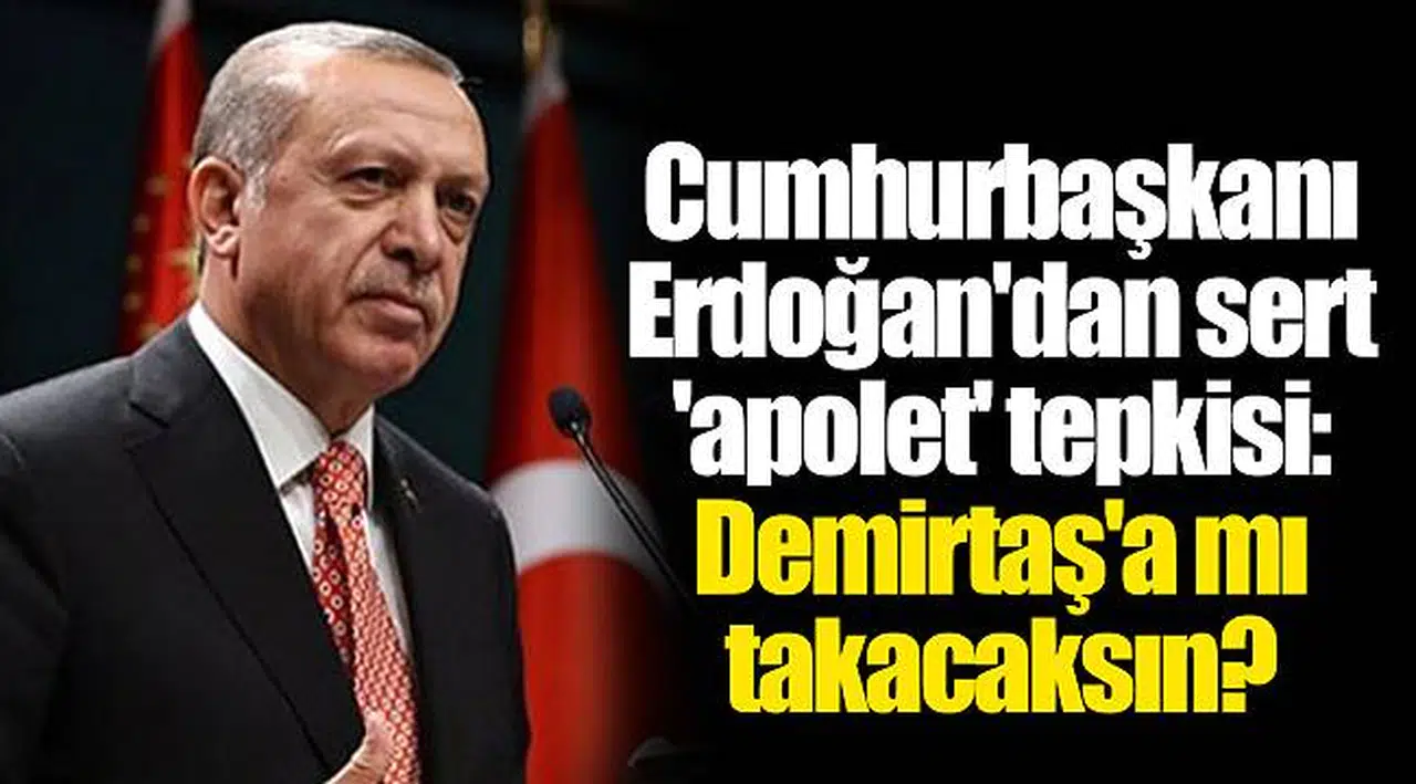 Cumhurbaşkanı Erdoğan'dan sert 'apolet' tepkisi: Demirtaş'a mı takacaksın?