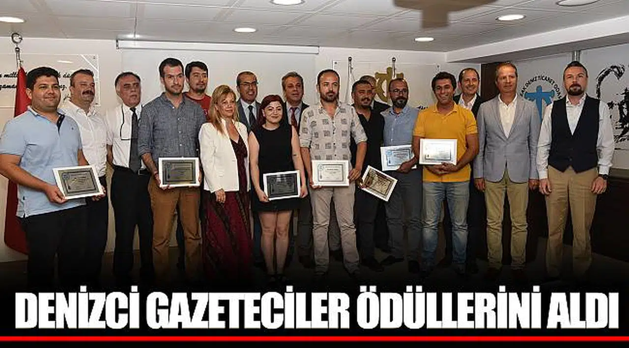 DENİZCİ GAZETECİLER ÖDÜLLERİNİ ALDI