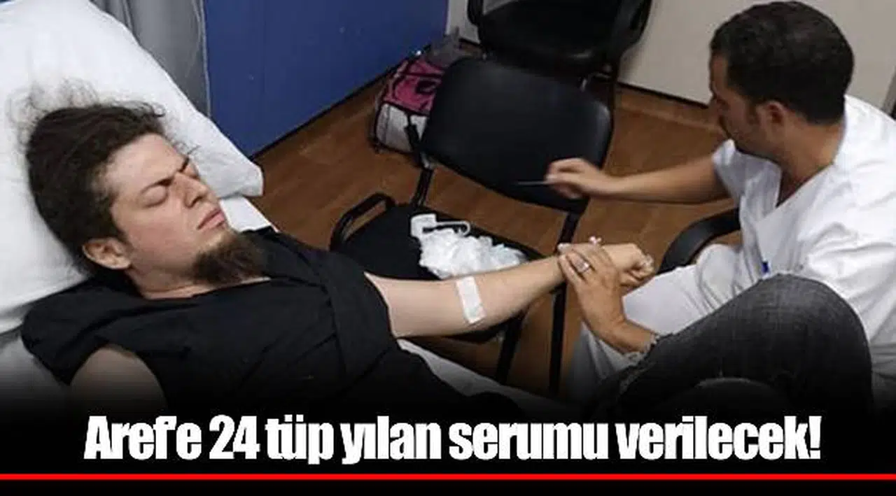 Aref'e 24 tüp yılan serumu verilecek!