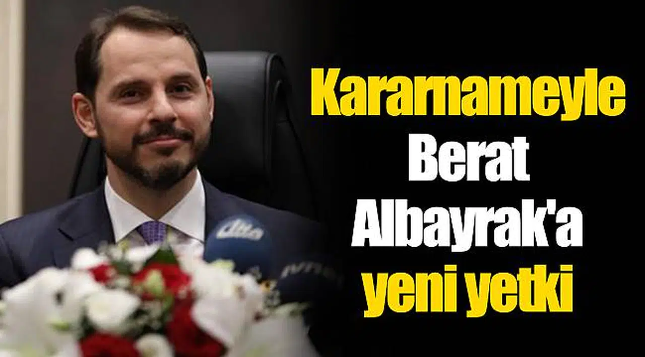 Kararnameyle Berat Albayrak'a yeni yetki