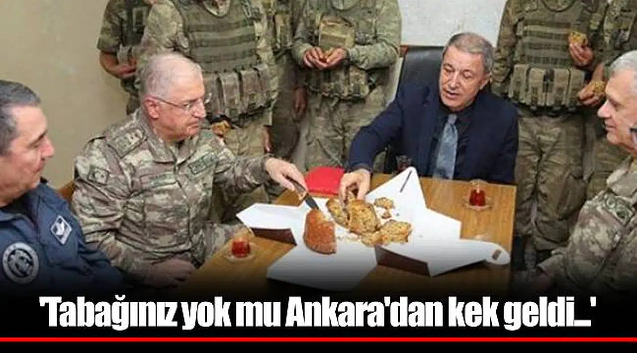 'Tabağınız yok mu Ankara'dan kek geldi...'