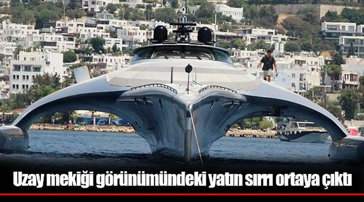 Uzay mekiği görünümündeki yatın sırrı ortaya çıktı