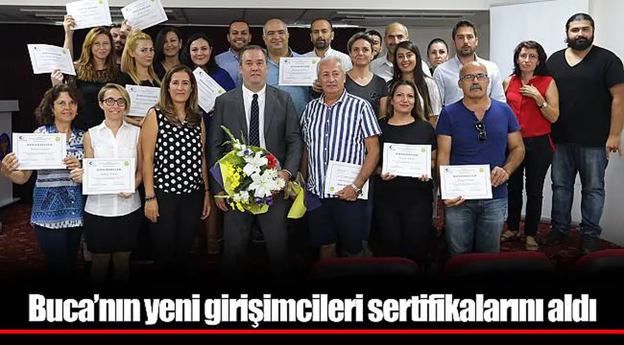 Buca’nın yeni girişimcileri sertifikalarını aldı