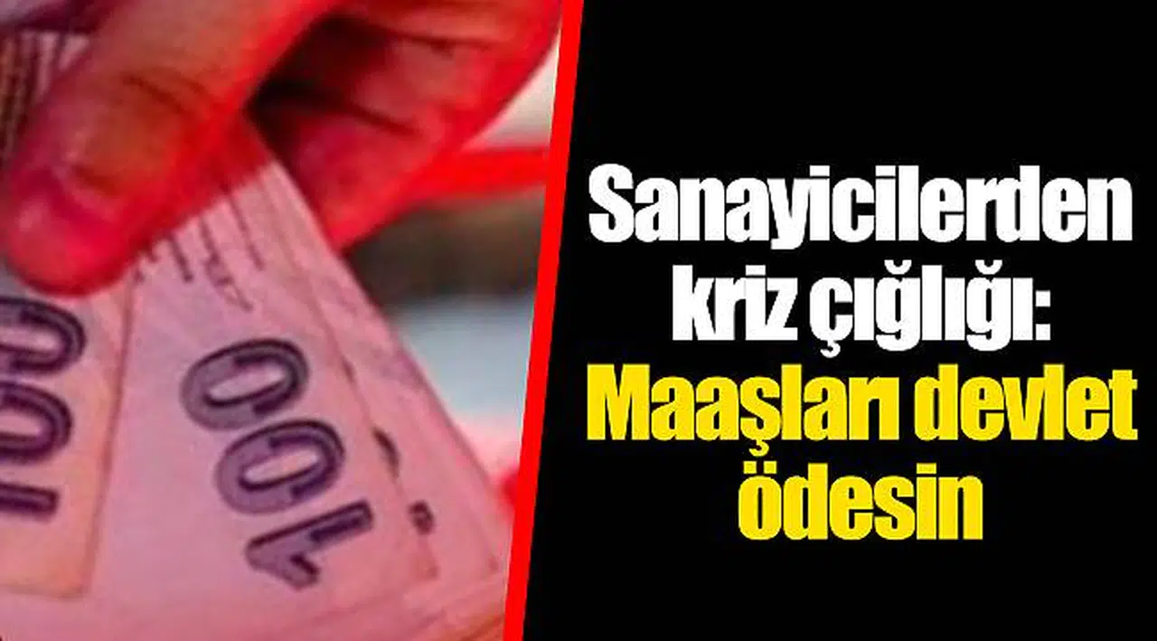 Sanayicilerden kriz çığlığı: Maaşları devlet ödesin