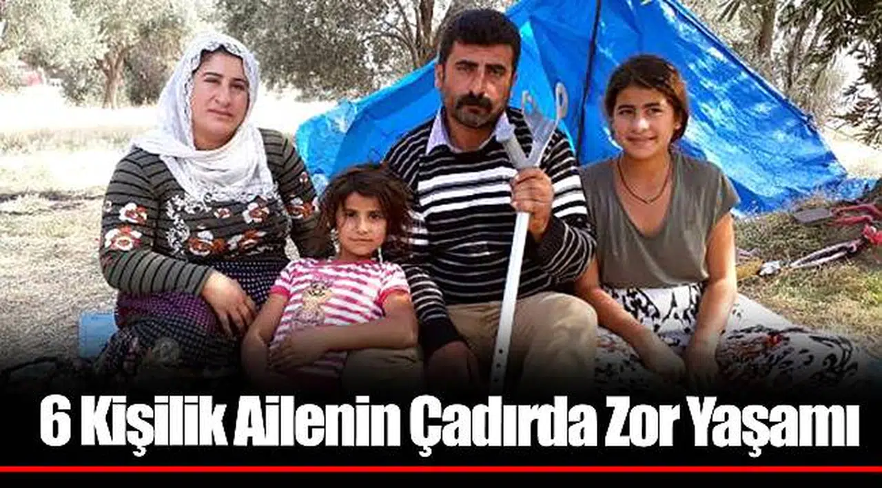 6 Kişilik Ailenin Çadırda Zor Yaşamı